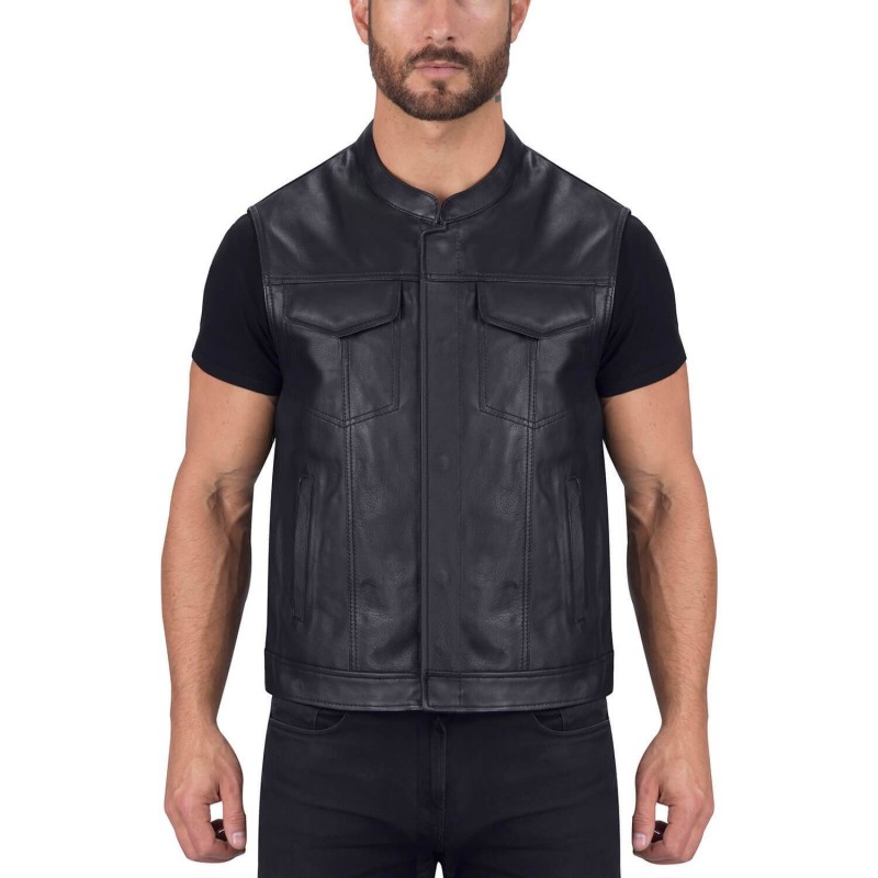 gilet cuir bikers